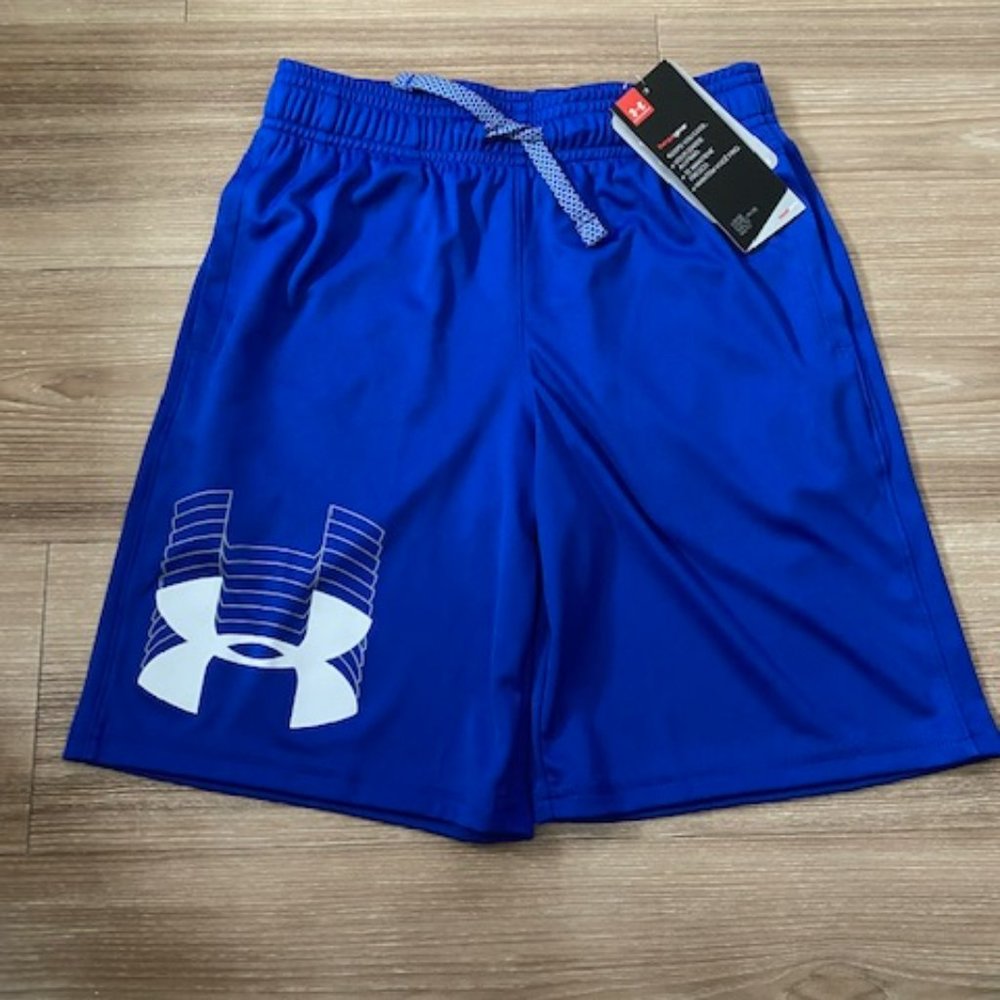 UNDER ARMOUR BOYS BRAND NEW ELASTIC WAIST PULL ON ATHLETIC SHORTS